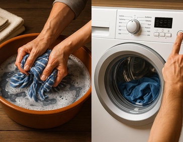 Руки или машинка? Сравниваем два подхода к стирке 🤔